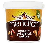 Meridian Natural Crunchy Peanut Butter With No Added Salt 1 kg - Pack of 2