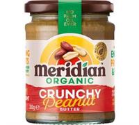 Meridian Organic Crunchy Peanut Butter, 280gr No Added Sugar, No added Salt