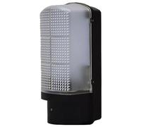Meridian - Outdoor LED Wall Light with Dusk Dawn Photocell Sensor First Choice Lighting Black One Size