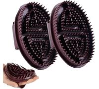 Meridian Pressure Brush, 2 Pack Meridian Body Massage Brush, Fascia Massaging Tool, Relax Relieving Stress, Gloves Anti-Cellulite Slimming Relaxing Scrub for Men & Women