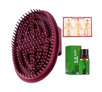 Meridian Pressure Brush | Meridian Brush Massage Full Body Relaxation,Handheld Portable Scalp Care Muscle Massager with Point Map for Beauty Salon Daily Home