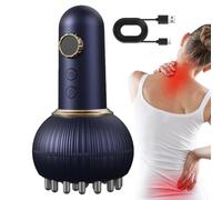 Meridian Pressure Brush | USB Rechargeable Electric Massager Tool - Meridian Brush for Belly Fat - for Skin Tissue Belly Stomach Thigh Leg Arm Back Neck Head Body Shower Bathroom Home Workout