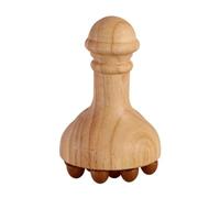 Meridian Pressure Brush Wooden Handheld Stimulator with 12 Beads