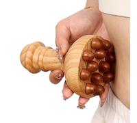 Meridian Pressure Brush Wooden Multi-Functional Massager Roller with 12