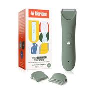 MERIDIAN Slimmer Trimmer, Pubic & Body Hair Trimmer, Bikini Hair Removal, No Nicks, Razor Burn, No Ingrowns, Ergonimic Design, Wet/Dry Tech, LED Spotlight, Sage