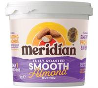 Meridian Almond Butter Smooth - Roasted Almonds, No Additives, 1kg