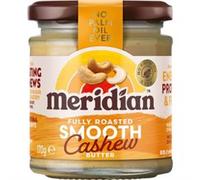 Meridian Foods – Cashew Butter – Smooth 100% Nuts – 3 x 170g