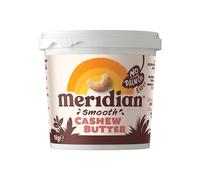 Meridian Smooth Cashew Nut Butter 1kg - Vegan, Vegetarian, Free From Palm Oil, No added Sugar or Salt
