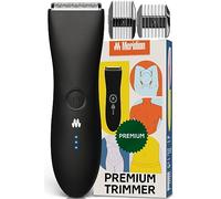 Meridian The Trimmer Premium, Body Hair Trimmer & Electric Shaver for Men and Women for Pubic Hair, Chest, Legs & Bikini Line, Waterproof & Rechargeable, Onyx