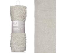 Meridiana 100% Cotton Facecloth - Grey - Soft Absorbent Wash Cloth for Daily Cleansing, Makeup Removal & Skincare