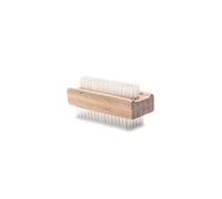 Meridiana Coloured Wooden Nailbrush with Backrow, Natural