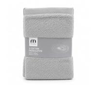 Meridiana Super Soft 100% Cotton Family Washcloths. Machine Washable. Grey. 3 Pack. 30cm X 30cm X