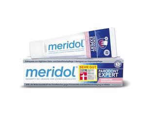 Meridol toothpaste Periodont Expert 75 ml - toothpaste has an antibacterial effect and thus supports the natural healing process of the gums, Packaging may vary
