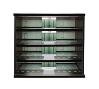 MERIGLARE 1/64 Diorama Car Parking Lot Display Case Storage Box 5 Layered with Light Scenery Organizer Sleek Showcase Model Car Garage