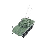 MERIGLARE 1/72 Miniature 4D Tank Model Building Model Self Assemble DIY Puzzle Tracked Crawler Chariot for Tabletop Decor Education Toy, Green