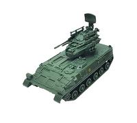 MERIGLARE 1/72 Miniature 4D Tank Model Building Model Self Assemble DIY Puzzle Tracked Crawler Chariot for Tabletop Decor Education Toy, Green Fort