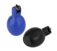 MERIGLARE 2pcs Hand Whistles Whistles Loud Soft PVC Sports Whistles Whistles for Soccer Home School Referee, Black and Blue