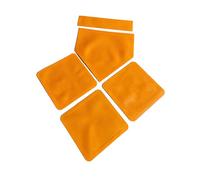 MERIGLARE 5 Pieces Baseball Base Set Softball Bases Set Throw Down Bases Pitching Rubber Home Plate Tear Resistant TPE Suitable for Backyard Playground Camps Ad, Orange
