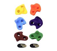 MERIGLARE 6-Pack Tree Climbing Holds for Kids, Includes 2 Ratchet Straps, Easy Installation, 220 Lb Weight Capacity, for Games, Parks, And Outdoor Activ