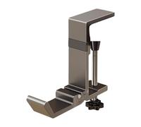 MERIGLARE Adjustable Mantle Hanger Under Desk Hanger Hook, Headphone Holder, Backpack Holder Hook for Office Table, Home, School Bag, Gray