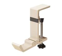 MERIGLARE Adjustable Mantle Hanger Under Desk Hanger Hook, Headphone Holder, Backpack Holder Hook for Office Table, Home, School Bag, Milky White