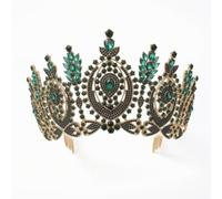 MERIGLARE Adjustable Stage Crown Bridal Tiara Rhinestone Headpiece Crystal Alloy Metal With Secure Comb For Comfortable Wear, style to 8