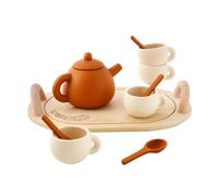 MERIGLARE Afternoon Tea Toy Set Kitchen Playset Role Play Kitchen Children Tea Party for Kids, with tray