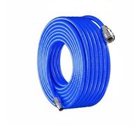 MERIGLARE Air Pump Hose Heavy Duty Pneumatic Tube Polyurethane Polyester Flexible Triple Layer Construction Oil Resistant High, Blue, Size to 8