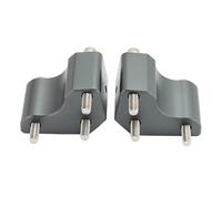 MERIGLARE Aluminum Handlebar Risers Set for Kawasaki GTR1400, Spare Parts Accessories - Grey