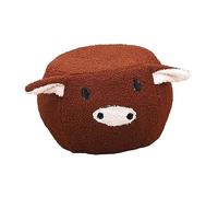 MERIGLARE Animal Footstool with Padded Seat, Removable, Portable Sofa, Footrest, Pouf, Footstool, Ottoman for Home, Bedroom, Entryway, Kids, Brown Pig