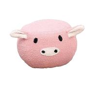 MERIGLARE Animal Footstool with Padded Seat, Removable, Portable Sofa, Footrest, Pouf, Footstool, Ottoman for Home, Bedroom, Entryway, Kids, Pink Pig