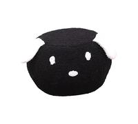 MERIGLARE Animal Footstool with Padded Seat, Removable, Portable Sofa, Footrest, Pouf, Footstool, Ottoman for Home, Bedroom, Entryway, Kids, Black dog