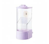 MERIGLARE Automatic Bird Feeder Parrot Care Box Bird Pellet Dispenser Hanging Seed Feeder Removable Lid Large Capacity Shell Separation Simple Cleanup PET Suitable for home cages aviaries, Purple