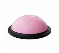 MERIGLARE Balance Training Ball Half Workout Dome Core Exercise Equipment Non Slip EVA Stable Base Suitable for Gyms Home Stretching Studios, Pink, Pink