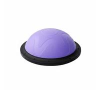 MERIGLARE Balance Training Ball Half Workout Dome Core Exercise Equipment Non Slip EVA Stable Base Suitable for Gyms Home Stretching Studios, Purple, Purple