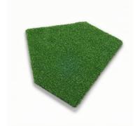 MERIGLARE Baseball Batting Mat Training Pad Home Plate With Synthetic Turf Layer Firm Traction Portable Foldable Application Suitable for backyard cage training field work, Green, 41 41cm