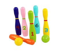 MERIGLARE Bowling Set for Kids, Wooden Bowling Set for Early Development, Indoor Activity Game for Gift, Play Toy for Home