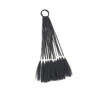 MERIGLARE Braiding Hair Extensions, Braiding Black Hair High Temperature Fiber,Soft as Hair Twist Braids Ponytail Extension for Kids, 1B