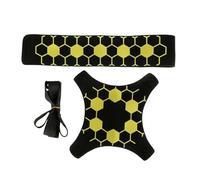 MERIGLARE Children Training Ball Soccer Training Tool Football Skills Kickback Elastic Strap Adjustable Waist Belt Solo Practice Accessory Diving Flexible Suitable Training Grounds, Yellow