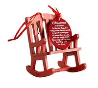 MERIGLARE Christmas Rocking Chair Ornament with Meaningful Tag Sign Decor Festival