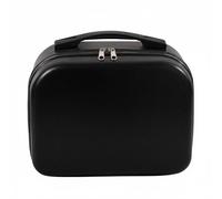 MERIGLARE Cosmetic Case Hard Shell Makeup Box Vanity Organizer Portable Travel Storage Bag with Handle Suitable for Vacation Dressing Table Personal Items, Black, Black, 14 Inch