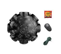 MERIGLARE Crawfish Fishing Cage with Rope Large Capacity for Catching Loach And Crab in Rivers And Lakes, 8 holes