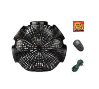 MERIGLARE Crawfish Fishing Cage with Rope Large Capacity for Catching Loach And Crab in Rivers And Lakes, 5 holes