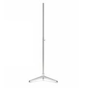 MERIGLARE Display Stand Base Adjustable Floor Stand Pedestal Mount Support With Weighted Round Stainless Steel Pole suitable for , Silver , Silver Triangular Telescopic Rod