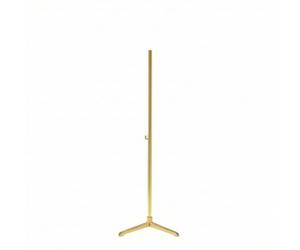 MERIGLARE Display Stand Base Adjustable Floor Stand Pedestal Mount Support With Weighted Round Stainless Steel Pole suitable for , Gold , Gold Triangular Telescopic Rod