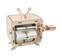 MERIGLARE DIY Hand Cranked Animation Machine Model Kit Science Experiment Toy Teaching Aid