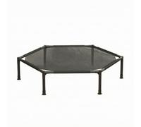 MERIGLARE Elevated Pet Bed Bed with Metal Frame, Single Layer | Simple Tool Assembly Structure, Hexagonal Mesh Dog Bed, for Summer Lounging