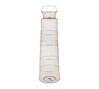 MERIGLARE Fishing Net Cage Fishing Basket Practical Mesh Outdoor Professional Catcher Portable Tool for Minnow Trout Crayfish, Length 1.3m Dia 40cm