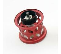 MERIGLARE Fishing Reel Spool Ultralight Replacement Spool Aluminum Alloy Structure Smooth Casting Better Line Control Quick Start Rotation Suitable for, Red