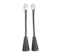 MERIGLARE Fitness Resistance Band Cable Pull Handles With Carabiner And Textured Rubber Grip For Controlled Resistance Actions suitable for gym stations strength exercise upper body practice